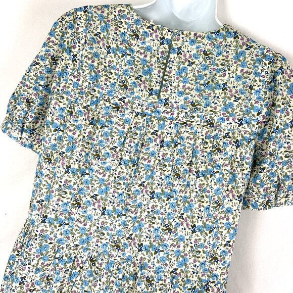 Hyacinth House Blue Purple Floral Quinn Mini Dress S - Picture 5 of 7